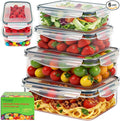 6 Pack Large Food Storage Containers