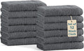 Casa Platino Wash Cloths Pack of 12-100% Cotton Washcloths