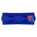 Creative Knitwear Louisiana Tech Bulldogs Infant Girls Royal Solid Hair Knot Headband Embroidered Logo - Size Newborn - 4T