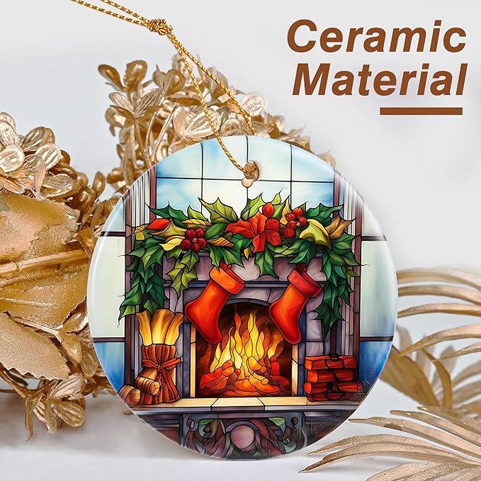 Christmas Ornament, Stocking Hanger Ornament, Christmas Decorations for Tree, Heirloom Keepsake, Gift Idea