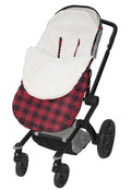 Jolly Jumper Water Resistant Snuggle Bag Stroller - Red/Black Plaid