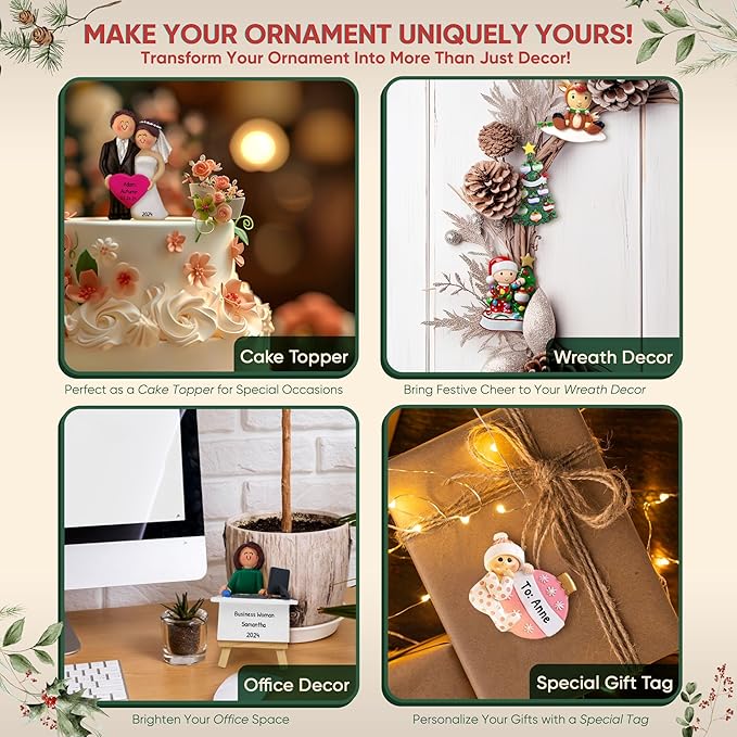 Personalized Bicycle Ornament 2025 - Dirt Track Racing Ornament Mountain Bike Christmas Cyclist Dirt Bike Christmas Vehicle Decorations Ornaments for Tree