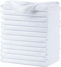POLYTE Premium Microfiber Kitchen Dish Hand Towel Waffle Weave 12 Pack