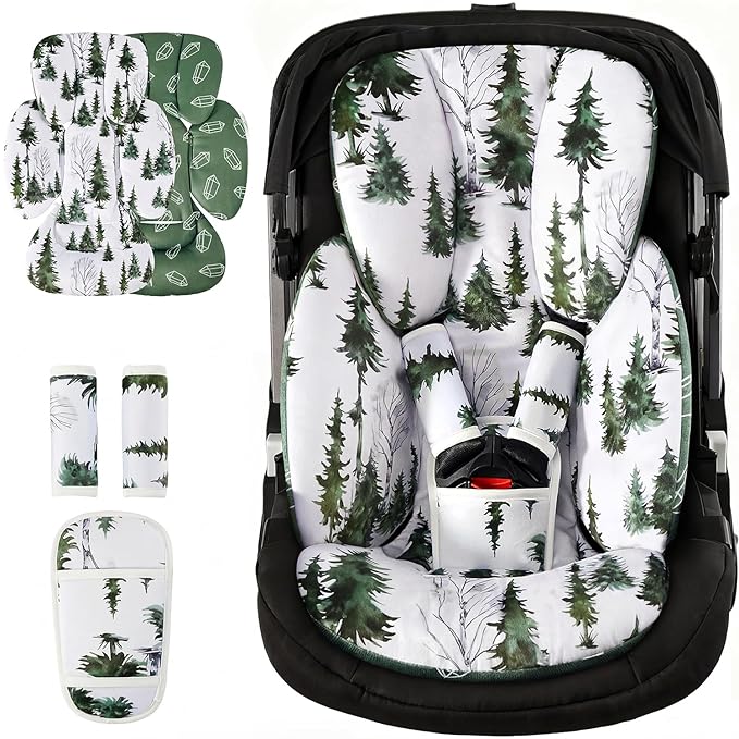 Infant Car Seat Insert for Newborn，Preemie Newborn Infant Insert, Newborn Car Seat Insert Head Body Support for Stroller, Baby Swing, Rocker, Bouncer, Bassinet, 2-in-1 Reversible