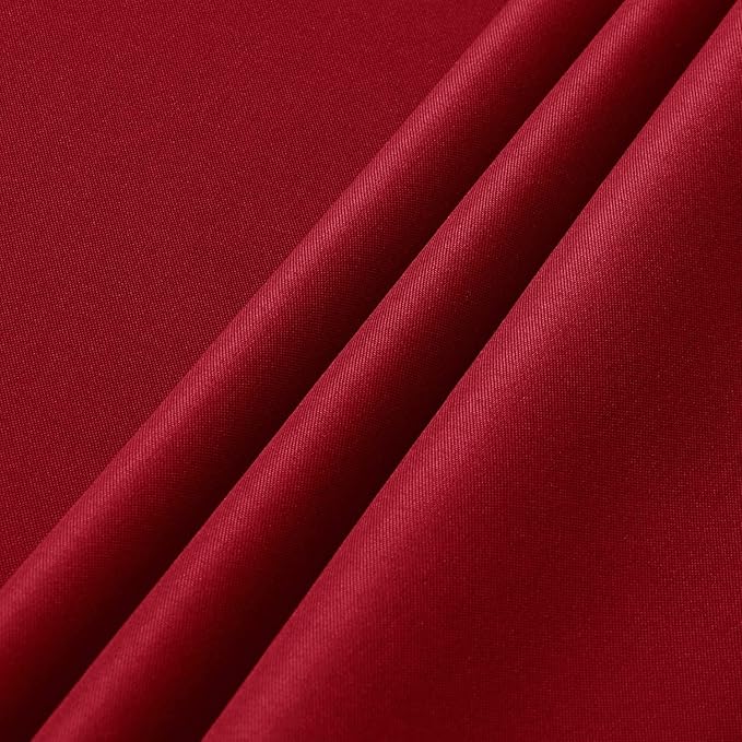 sancua 6 Pack Red Tablecloth 60 x 102 Inch, Rectangle Table Cloth for 6 Feet Tables - Stain and Wrinkle Resistant Washable Polyester Table Cover for Dining Tables, Buffet Parties and Camping