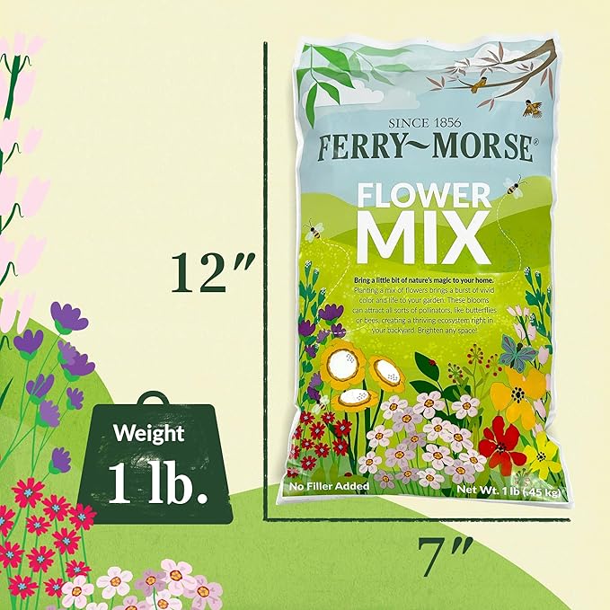 Ferry-Morse Deer Resistant Mix Bulk Wildflower Seeds, 1lb