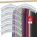 6 Pack Legging Organizer for Closet Hanging, Pants Hangers