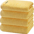 SEMAXE Yellow Hand Towels for Bathroom, 100% Cotton Towels