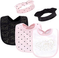 Hudson Baby Unisex Baby Cotton Bib and Headband Set