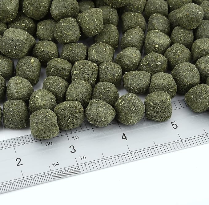 Timothy Hay Cubes 40 oz (4 * 10 oz) with Small Size - Timothy Grass Pellets for Tortoises Rabbits Guinea Pig Chinchilla