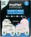 Matter Compostable Variety Pack 3 Gallon and 13 Gallon Kitchen Trash Bags