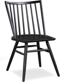 POLY & BARK Talia Dining Chair, Ash Wood, Black