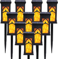 Solar Lights Outdoor, 10 Pack Solar Torch Light with Flickering Flame, Waterproof Garden Lights Outdoor Landscape Lighting, Flame Torches for Outside Patio Pathway Walkway Yard Lawn Decorations