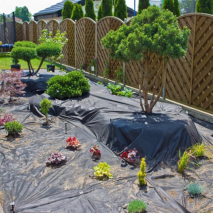 10 x 15 FT Pond Liner, 20 Mil Fish Pond HDPE Liner, Pond Liners for Outdoor Ponds, Koi Ponds, Garden Fountain, Waterfall