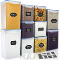 VERONES Large Tall Airtight Food Storage Containers, 10 PACK Plastic Airtight