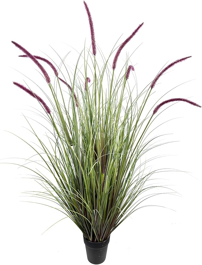 Artificial Plant 47in(1pack) Tall Artificial Grass Plant,Faux Plants Indoor Home Decorative Artificial Plants & Flowers in Pot Fake Plant, House Plant Indoor