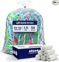 Plasticplace Heavy Duty 55-60 Gallon Trash Bags – Clear Garbage Can Liners –