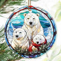 Christmas Ornament, Three Polar Bear Ornament, Christmas Decorations for Tree, Heirloom Keepsake, Gift Idea