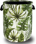 Tropical Leaves Laundry Basket Hawaii Foldable Funny Laundry Hamper Oxford