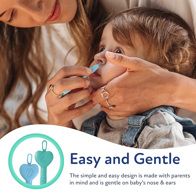 Dr. Talbot's Baby Nose and Ear Care Set - Breathe-EEZ Nasal Aspirator and Nose and Ear Cleaner Tools for Babies - Baby Registry Essentials