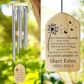 Memorial Wind Chimes - Sympathy Gift for Loss of Loved One, In Memory of a Loved One - Winds of Heaven Blow Softly
