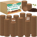 ZeeDix 200pcs(40mm) Coco Coir Pellets Potting Soil Indoor Plants, Compressed Coconut Coir Soil Pellets Seed Starting Pellets Soil Discs for Planting Flowers Bonsai Herbs Plants and Vegetables