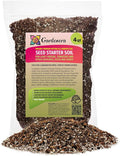 GARDENERA Organic Premium Potting All Purpose Soil - Seed Starter Soil for Leafy Greens, Tomatoes and Other Seedlings, Seeds and Starts - (4 Quart Bag)