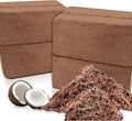 Premium Organic Coconut Coir Bricks - 8 Pack Coco Coir Bricks for Planting, Gardening, and Potting Soil Substrate. Low EC & pH Balanced 100% Organic Peat Moss Mix with Fiber from Coconut Husks
