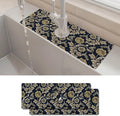 2PCS 15" X 5.5" Kitchen Sink Splash Guard Faucet Mat Floral Flower Super