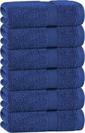 White Classic Navy Hand Towels for Bathroom Cotton Hand Towel Bulk for Gym