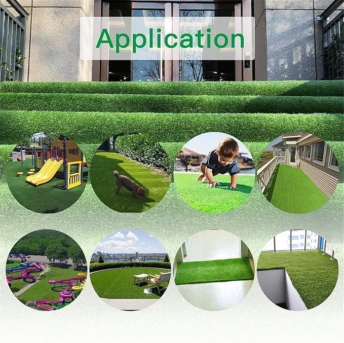 LITA Realistic Artificial Grass Turf Lawn Customized Size 1 x 27 Feet, 1.38" Indoor Outdoor Garden Lawn Landscape Synthetic Grass Mat Fake Grass Rug