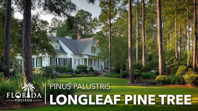 Longleaf Pine Tree | 40 Live Plants | Pinus Palustris | Fast Growing, Southern Yellow Evergreen, Ornamental Landscaping, Drought Tolerant, Native Habitat, Wildlife Friendly