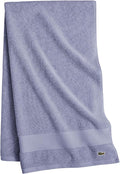 Lacoste Heritage 100% Supima Cotton Bath Towel, Light Denim, Premium Super Soft