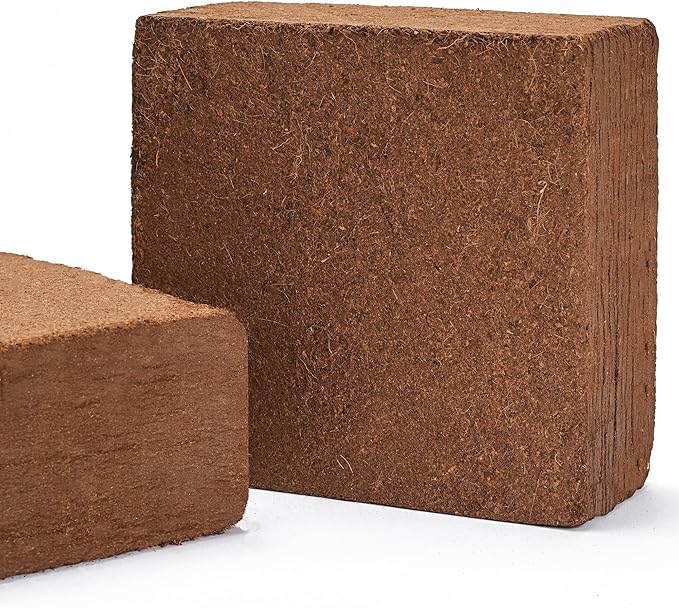 Mycelium Coco Coir Brick I Expandable Organic Coconut Fiber Substrate for Terrarium I Ideal for Reptiles Bedding, Nesting & Burrowing I OMRI Certified & Non-GMO Soil Alternative, 10lbs