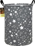 HUNRUNG Laundry Hamper, Large Canvas Fabric Lightweight Storage Basket Toy