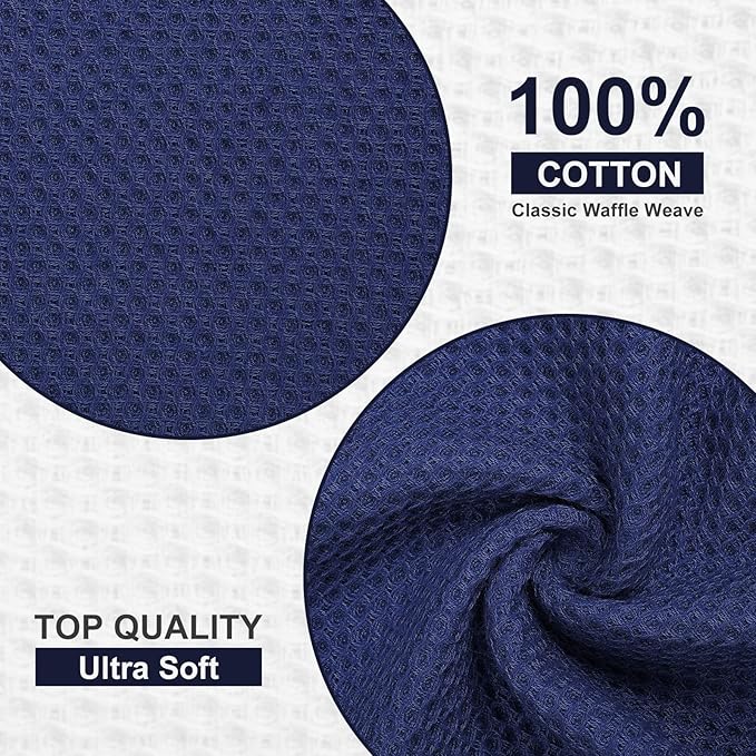 Homaxy 100% Cotton Dish Cloths, 8 Pack