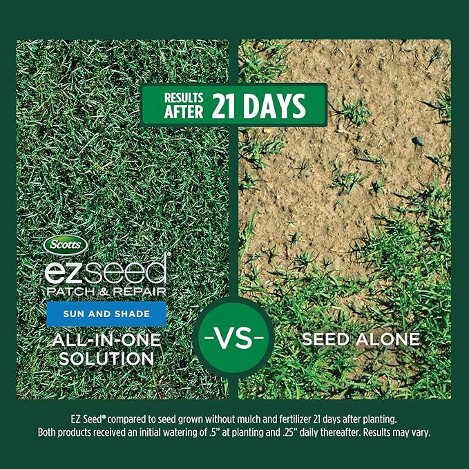 Scotts EZ Seed Patch & Repair Sun and Shade, Combination Mulch, Seed and Lawn Fertilizer, 3.75 lbs. (6-Pack)