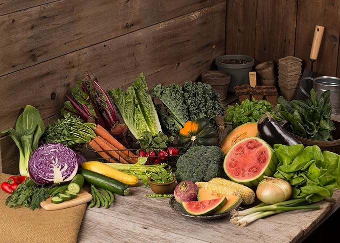 Vegetable and Herb Seeds Variety Pack for Home Garden Planting, AB