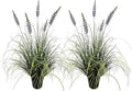 Artificial Lavender Plant 35in (2 Pack) - Tall Faux Indoor Home Decorative Plants & Flowers in Pot, Fake House Plant