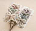 Hair Bows with Hair Clips for Girls Toddler Baby,Handmade 5" Flower Print Embroider Big Bows,FANCY CLOUDS Boutique Hair Accessorioes Gifts for School Kids