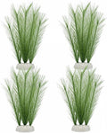M2cbridge Plastic Fish Tank Plants Soft Silk Water Grass Reptile Waterweed for Terrarium Decor Plants and Aquarium Landscape(4pcs,8")