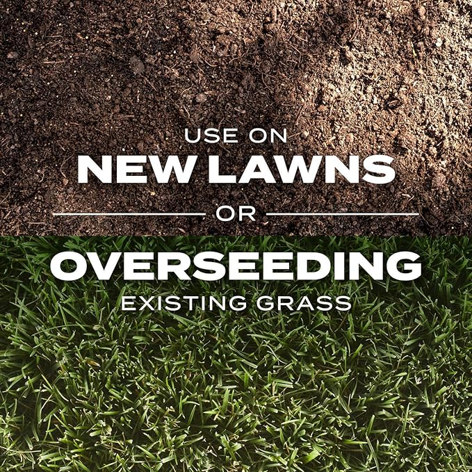 Scotts Turf Builder Rapid Grass Tall Fescue Mix, Combination Grass Seed and Fertilizer, Grows Green Grass in Just Weeks, 5.6 lbs.