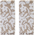 SKL Home Bedford Floral 100% Cotton Premium 2-Piece Hand Towel Set, 600 GSM