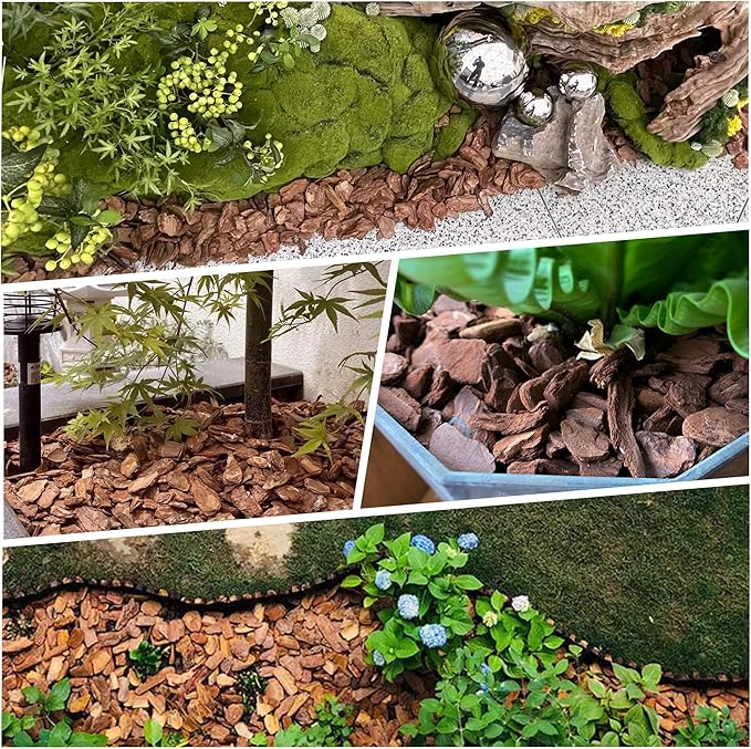 18 Quart Organic Big Size Orchid Bark for Plants, Root Development of Orchid Plants and Garden Soil Amendment…