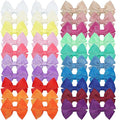 CellElectin 40Pcs Hair bow Clips 2Inch Mini Hair Clips for Baby Fine Hair 20 Colors in Pairs
