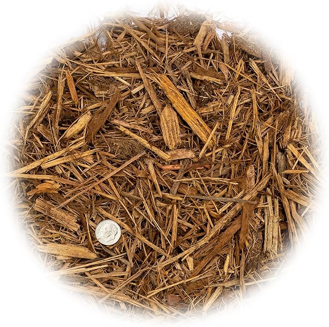 Gardenera Organic Eucalyptus Mulch - Create an Eco-Friendly Garden with Natural Weed Control - 20 QUARTS