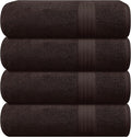GLAMBURG Premium Cotton 4 Pack Bath Towel Set