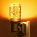 DORESshop LED Night Lights Plug into Wall, Modern Decorative Design Nightlights Plug in, Adjustable Brightness, Dimmable Night Light, Perfect for Adults' Bedroom, Hallway, Bathroom, Amber, 1 Count