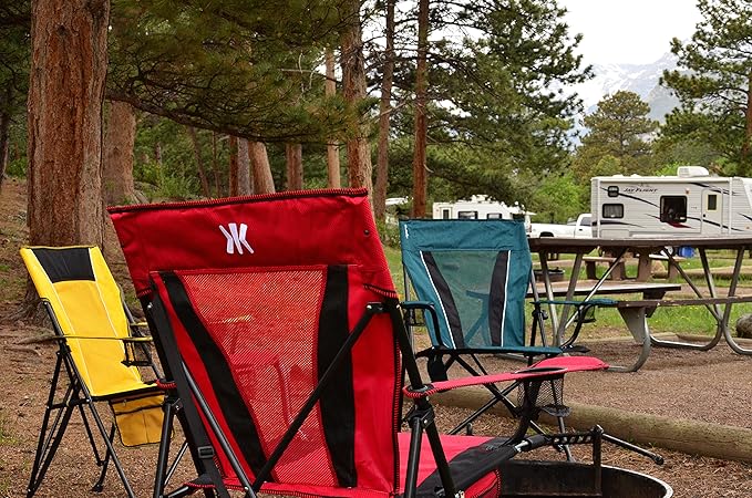 Kijaro XXL Dual Lock Portable Camping Chair - Supports Up to 400lbs - Enjoy The Outdoors in a Versatile Folding Sports & Outdoor Chair