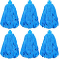 Microfiber Cloth String Mop Head Refill, Loop End Screw On Mop Head Compatible